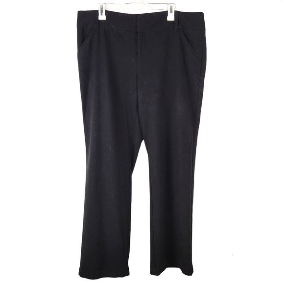 Daisy Fuentes Black Bootcut Dress Pants Size 16 - Picture 1 of 7
